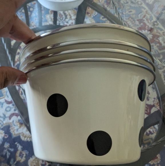 🚨SALE Kate Spade Deco Dot Popcorn Bowls, Set of 4 - Picture 3 of 3